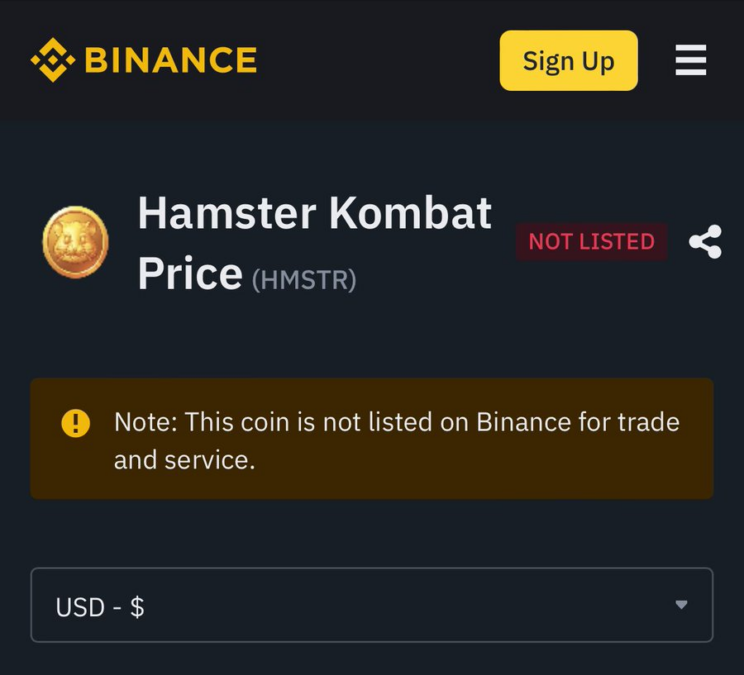 Hamster Kombat Price