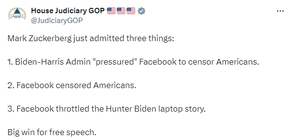 Mark Zuckerberg Apologizes for COVID-19 Censorship on Facebook
