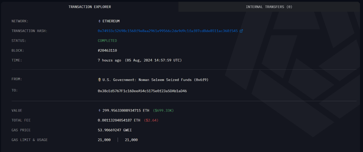 TRANSACTION EXPLORER - Arkham