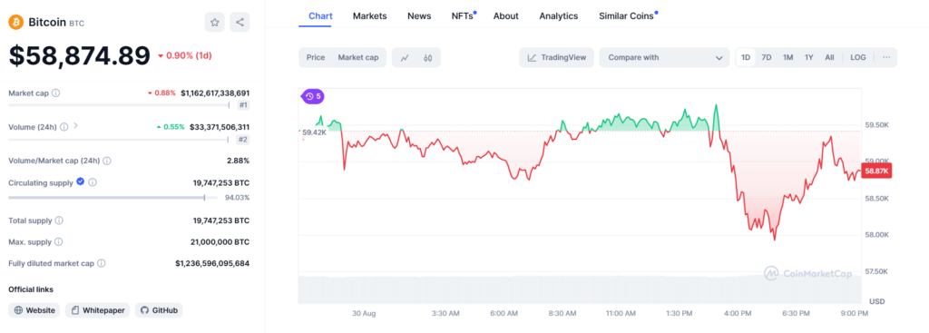 Bitcoin Price Chart