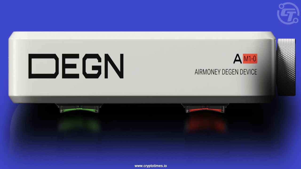 Airmoney To Launch Depin Hardware Wallet 'Degn' At Token2049
