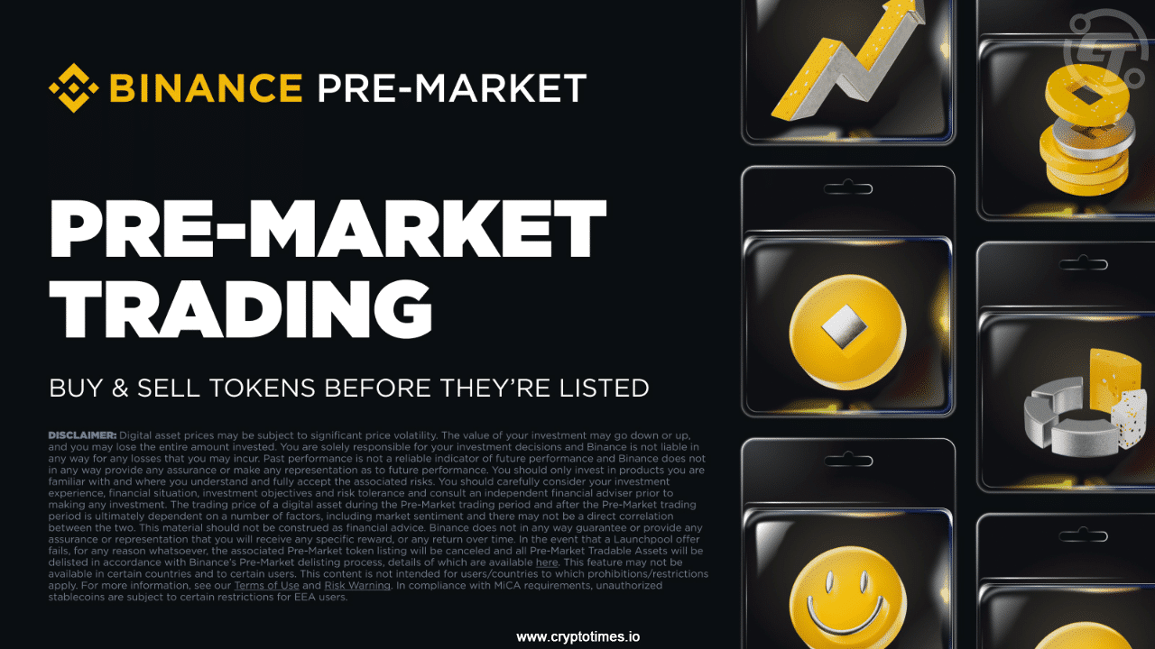 Binance Launches Pre-Market Trading For Launchpool Tokens