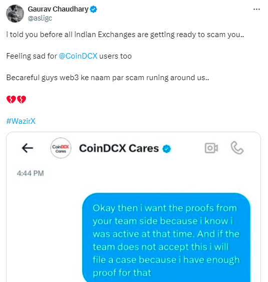 Coindcx Customer Reveals Exchange Exploits Regulatory Gaps