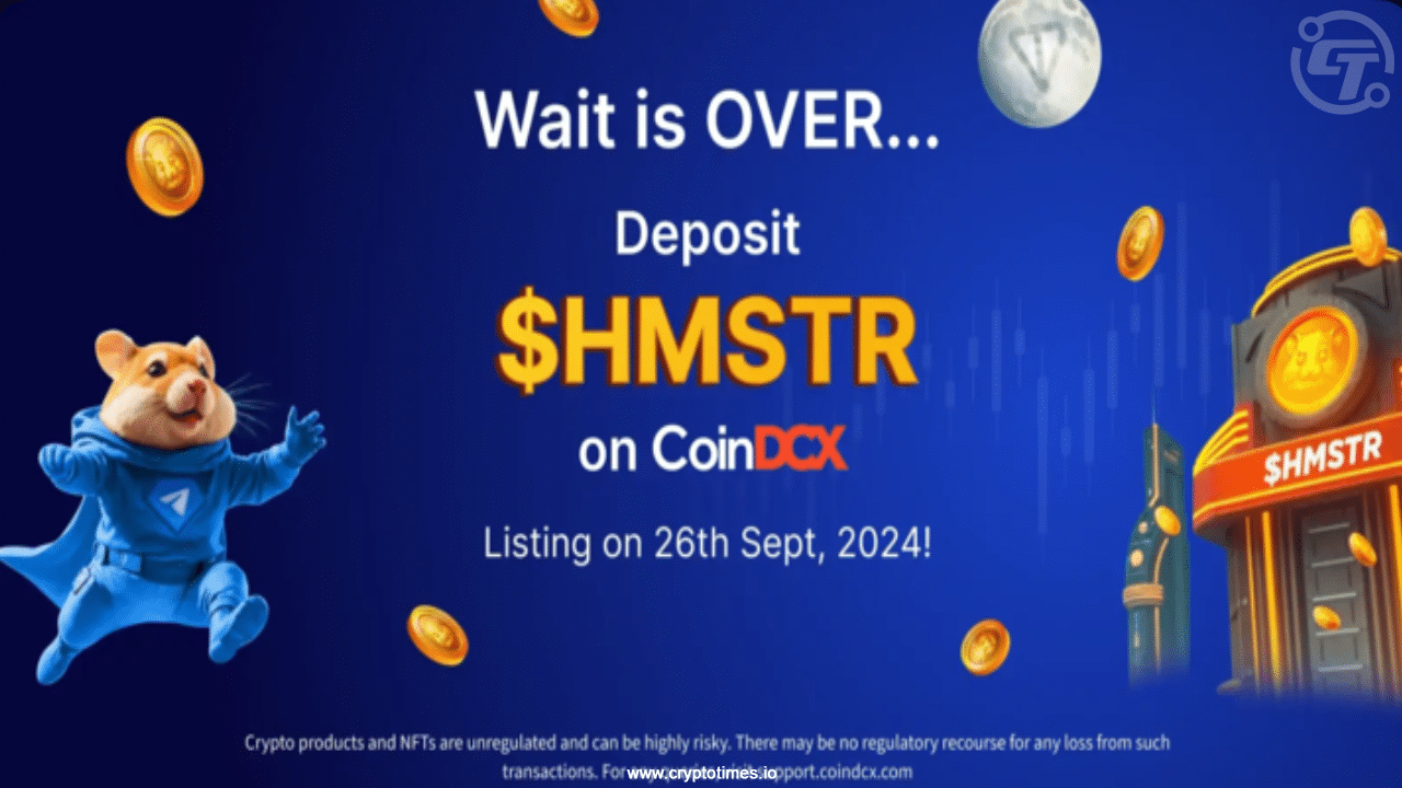 Coindcx To Let User Trade $Hmstr With Rupees To Sell Easily