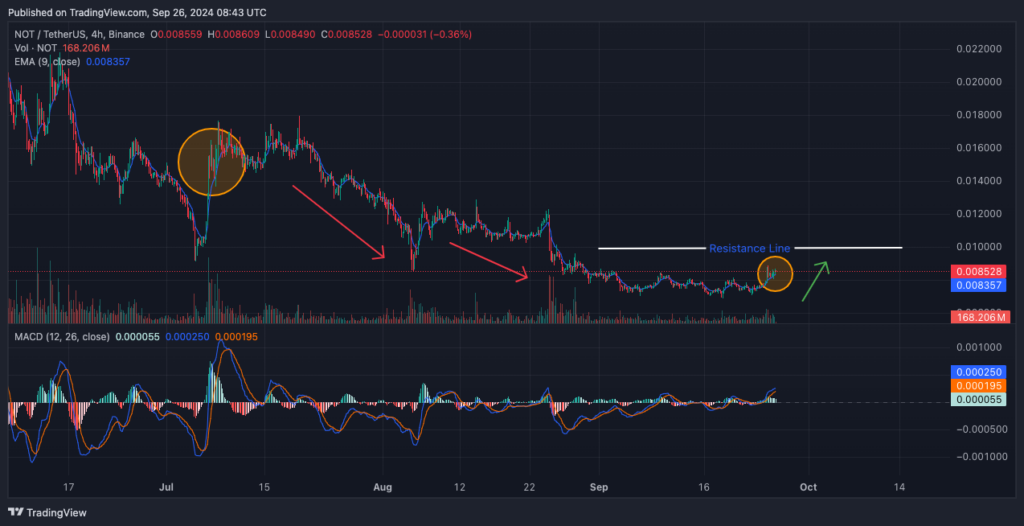 Not Usd Price Analysis Chart