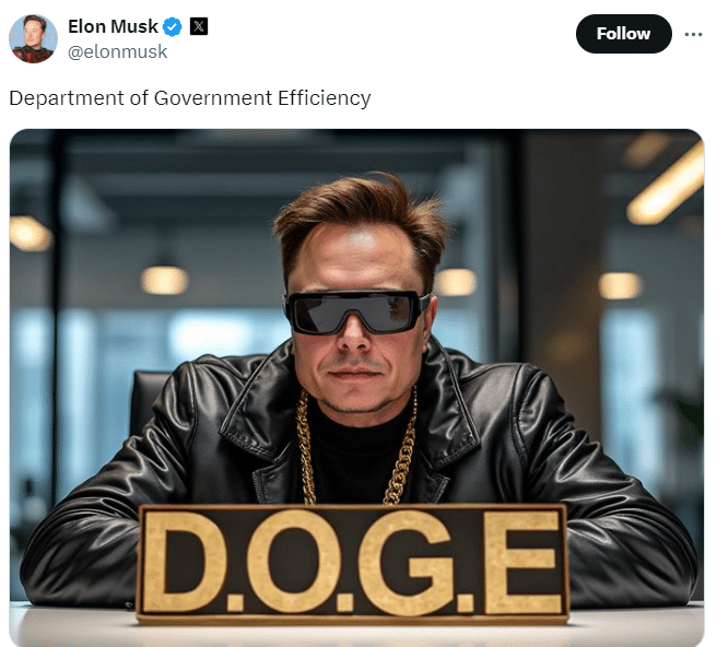X Post of Elon Musk 
