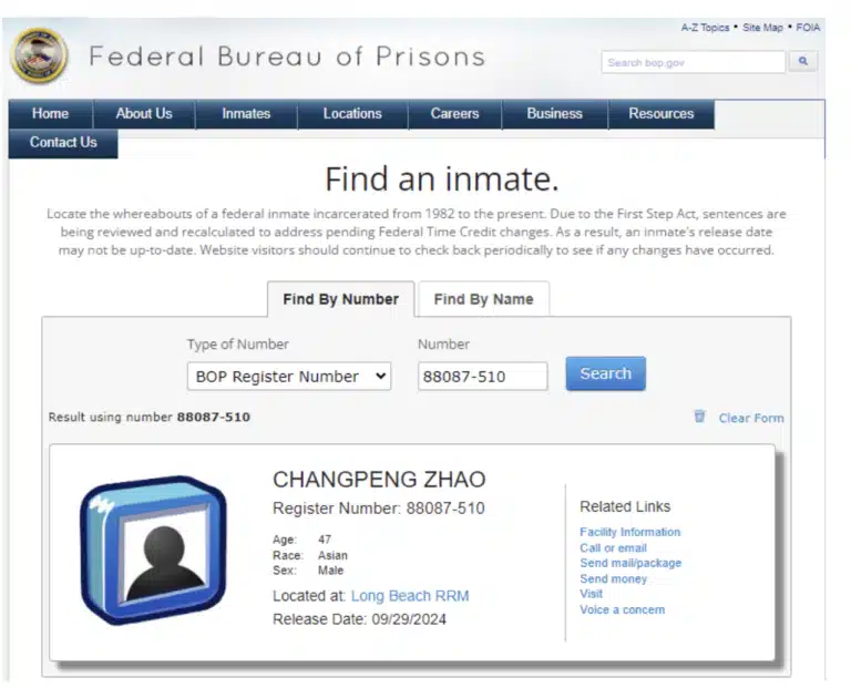 Federal Bureau Of Prisons (Bop)