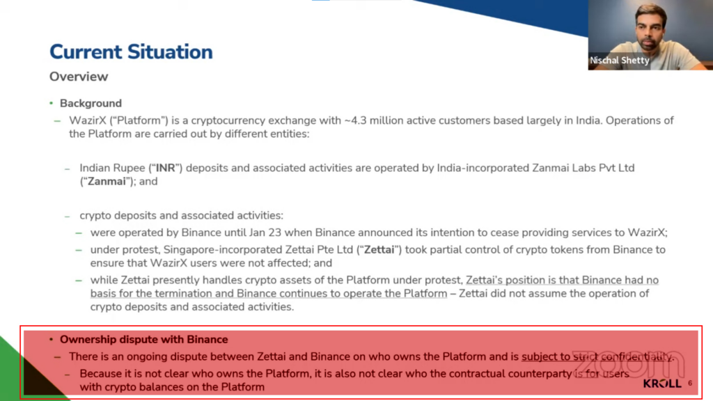 Nischal Says Wazirx Don'T Know Who Is Responsible For User Crypto Funds 2 Image