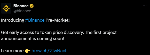 Binance Pre Market