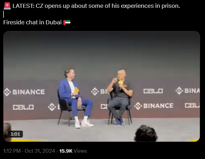 Binance Ceo Talks About His Prison Experience At Dubai Event