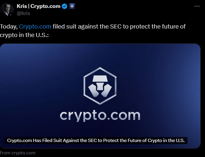 Ceo Of Crypto.com On X