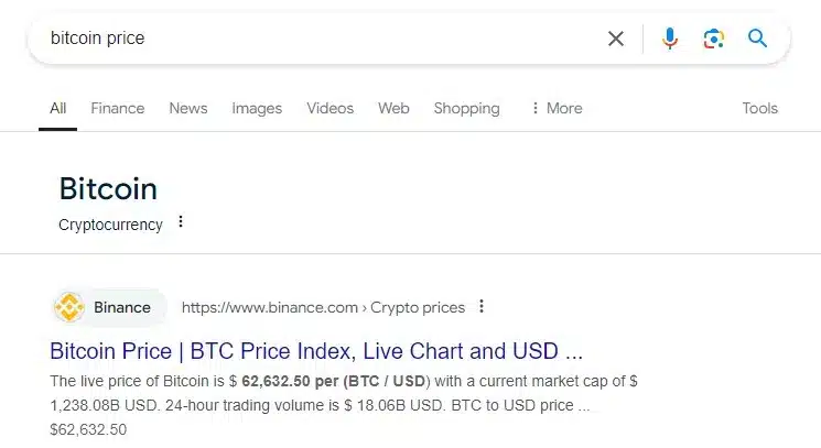 Google Restores Bitcoin And Crypto Price Charts In Search Results 3 Googlebitcoin
