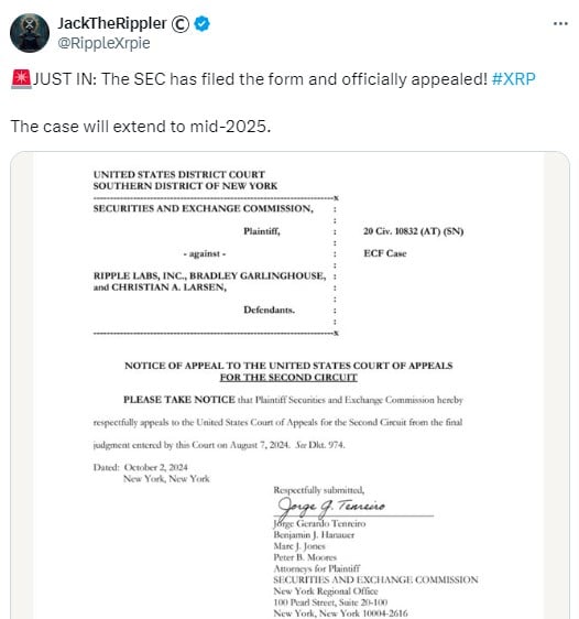 Sec Appeals Court Ruling On Ripple’s Xrp