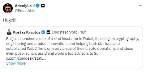 Sui Opens First Suihub In Dubai To Boost Web3 Development