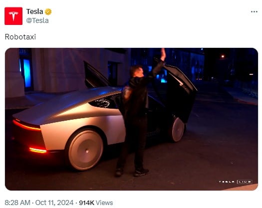 Tesla To Unveil Ai-Powered Cybercab Robotaxi Prototype