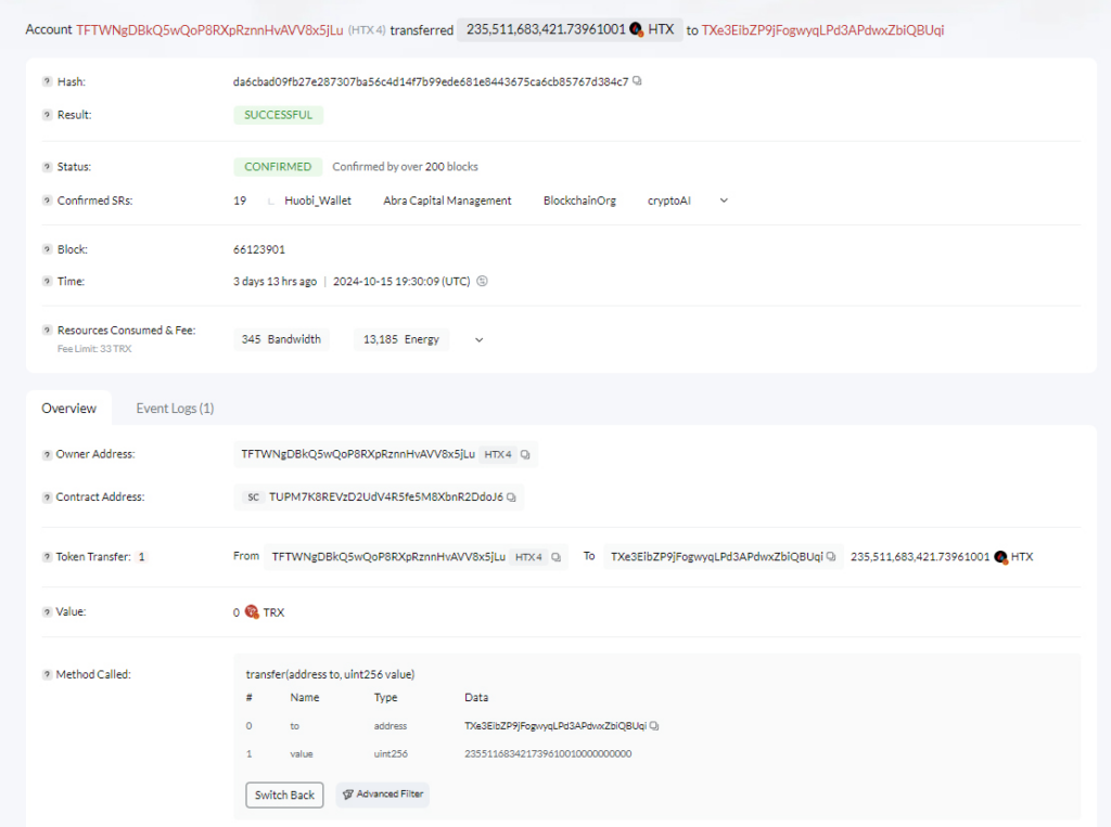 Wazirx Submitted Dubious Wallet Addresses To Singapore Court; Here'S Proof 3 Htx Wallet With Address Tagged And Transferred To The Wazirx