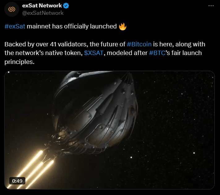 Exsat Network Launched Its Mainnet