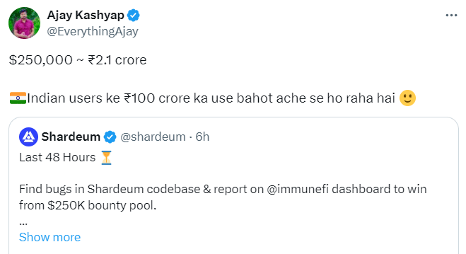 Ajay Kashyap'S Twitt