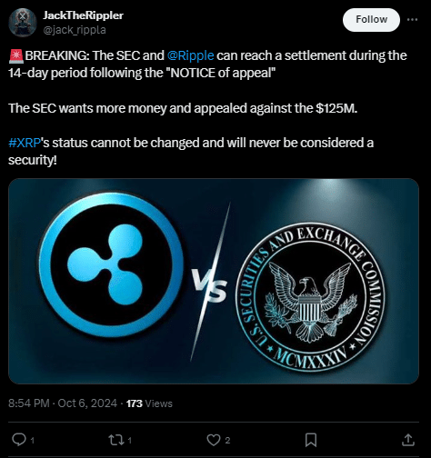 Will Sec and Ripple take Settlement approach