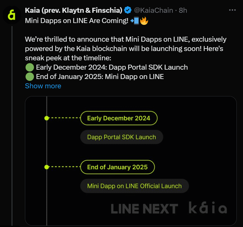 Line To Launch 30 Mini Dapps