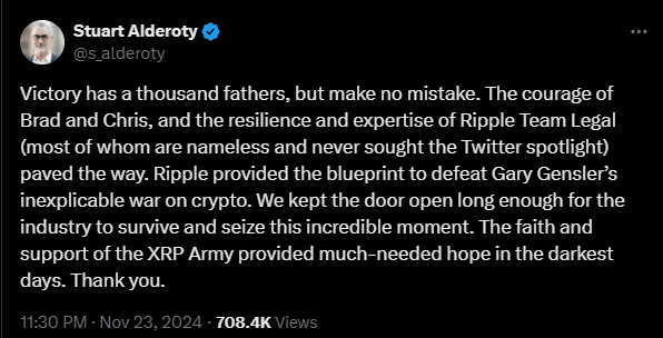 Ripple Clo On Winning Against Sec
