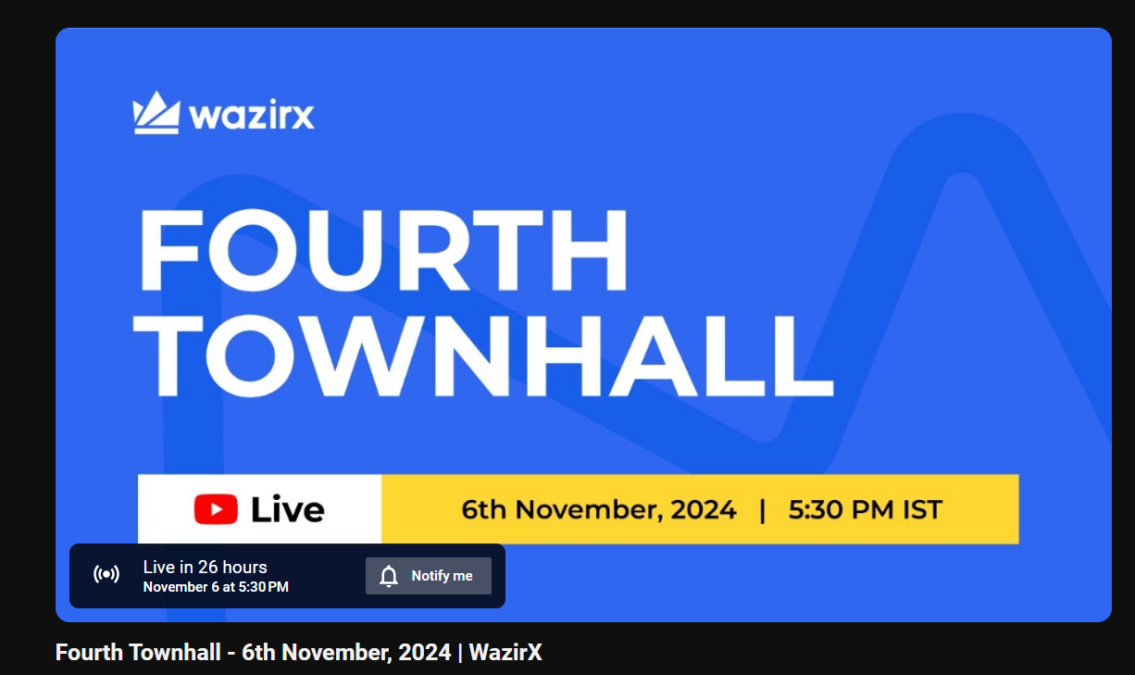 Wazirx Fourth Townhall