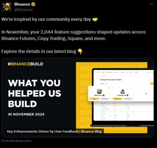 Binance Summarizes Key Updates To Its Platform Last Month 2 Binance Added New Updates Last Month