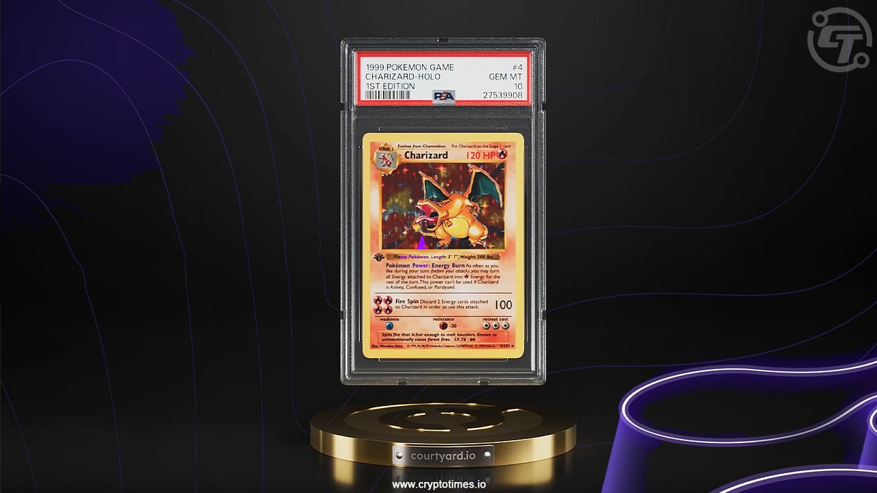First-Edition Charizard Pokémon Card To Be Auctioned Using Blockchain