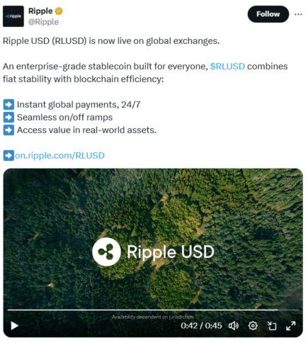 Ripple'S Rlusd Stablecoin Is Now Live On Global Exchanges 2 Rlusd Stablecoin Is Now Live