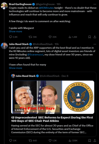 Ripple CEO calls out John Reed on X