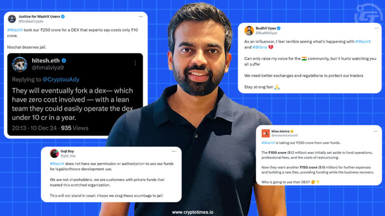 WazirX uses Rs 250 crores of user funds