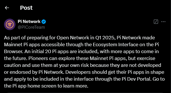 Pi Network Introduces 20 Apps Ahead Of Mainnet Launch In 2025 2 Pi Mainnet Apps