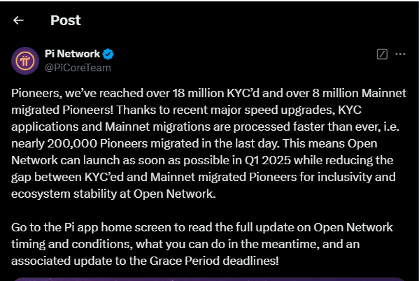Pi Network Mainnet Update: Launch In Early 2025 2 Pi Mainnet Update