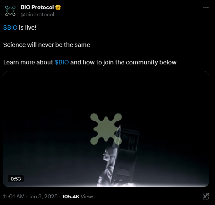 Bio Protocol Token Is Now Live On Binance 2 Bio Is Not Live On Binance