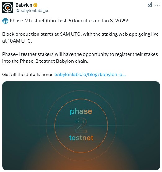 Babylon Launches Phase-2 Testnet With Upgraded Features 2 Babylon Launches Bbn-Test5 Testnet With Pos Upgrades