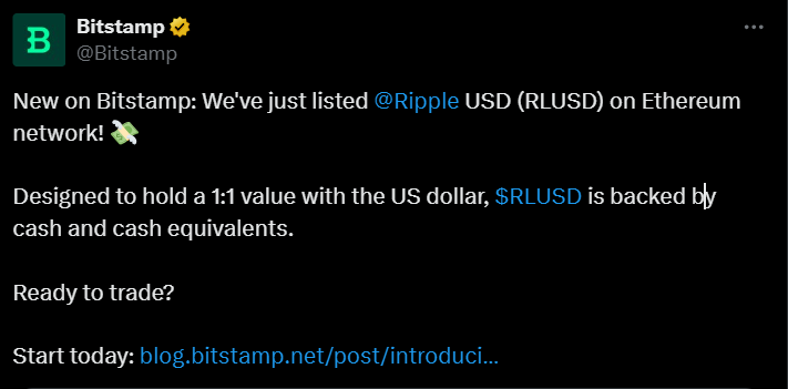 Bitstamp List Ripple On Ethereum