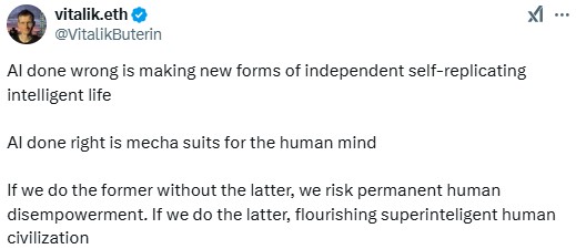 Vitalik Buterin Discusses Risks And Opportunities Of Ai 2 Buterin Sees Ai As Both A Threat And A Tool For Humanity