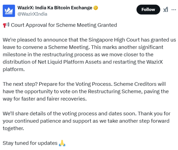Court Approves Wazirx'S Restructuring Plan