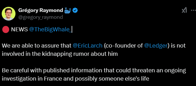 Gregory Raymond Dismissed Rumors Of Eric’s Kidnapping