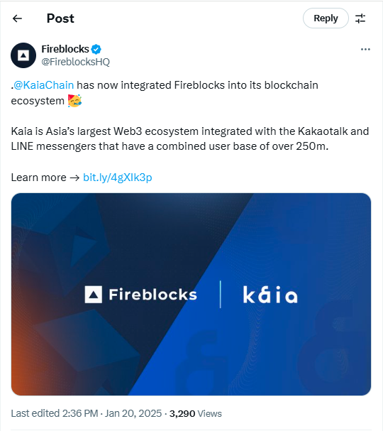 Kaia Dlt Foundation Integrates Fireblocks Into Its Ecosystem 2 Kaia Integrates Fairblocks