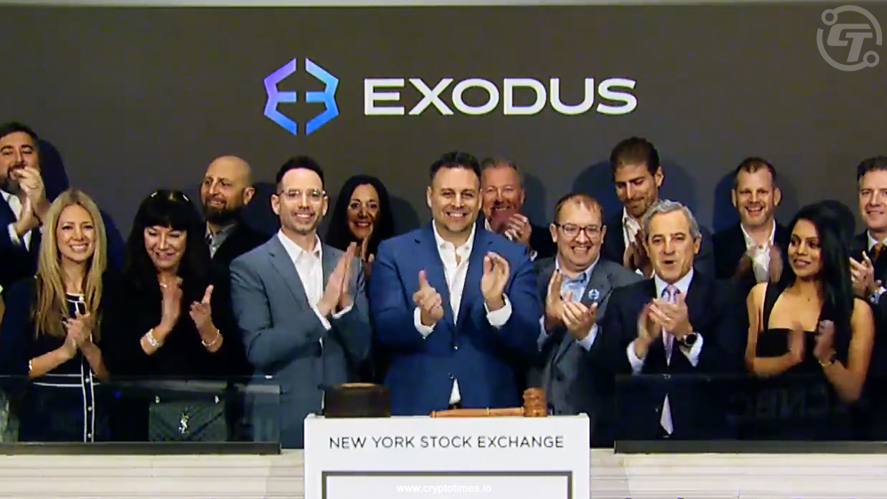 Nyse Welcomes Exodus ($Exod) To Its Platform, Stock Dips 15%