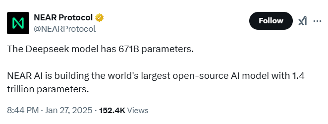 Near Aims To Build Ai With More Parameters Than Deepseek 2 Near Aims To Build Ai