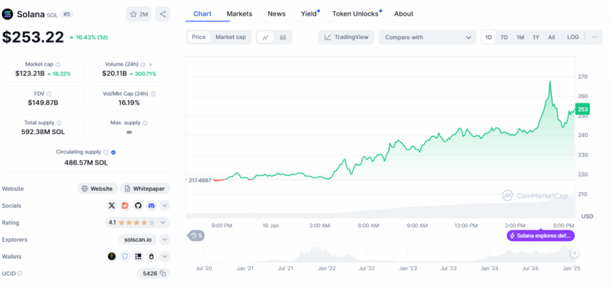 Solana-Based Altcoins Is Leading 2025 Bullish Market 2 Solusdt Price Chart