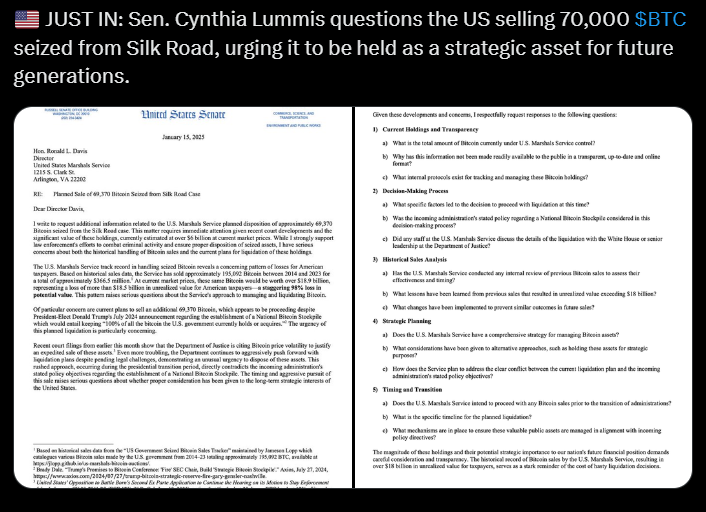 Senator Lummis Letter To Usms