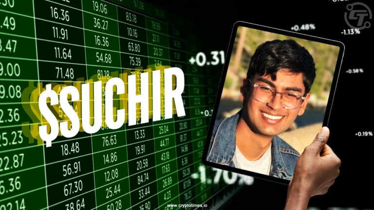 Memecoin $SUCHIR created in the memory of OpenAI former researcher Suchir Balaji