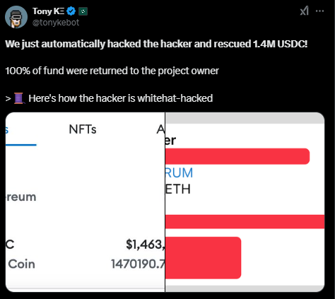 Tony Ke Recovers $1.5M From The Stolen Fund