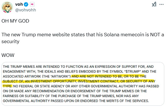 Twitter Reacts To Trump’s $Trump Coin, Surging 4,200%