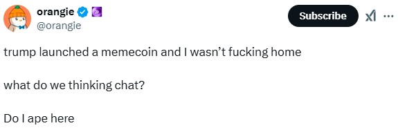Twitter Reacts To Trump’s $Trump Coin, Surging 4,200%