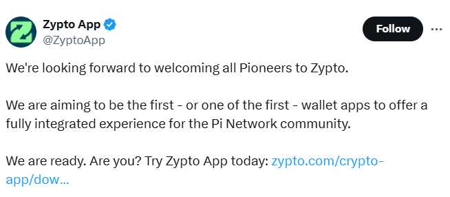 Zypto Ready To Add Pi Network Wallet For Users 2 Zypto Ready To Add Pi Network Wallet
