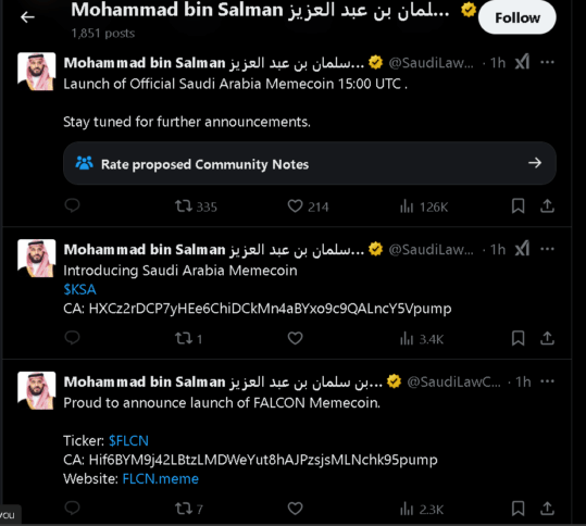 Saudi Arabia Heir Bin Salman Impersonator Launches Coin 2 Mohammad Bin Salman Impersonation